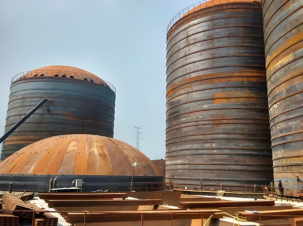 隆安焦粉钢板仓